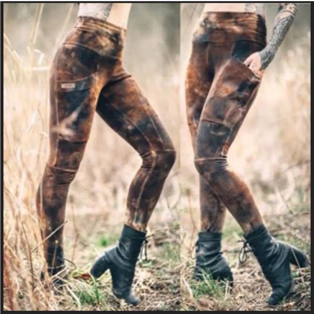 CrossFox Lucien Fleece Designer Leggings - Large